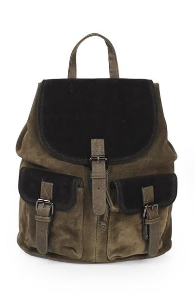 Hakiki Deri Süet Kadın Sırt Çantası YC041947DSU