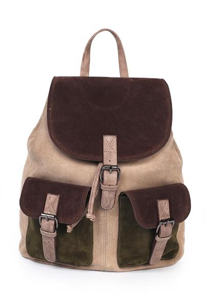 Hakiki Deri Süet Kadın Sırt Çantası YC041947DSU