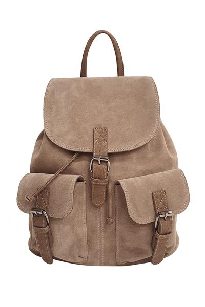 Hakiki Deri Süet Kadın Sırt Çantası YC041947DSU