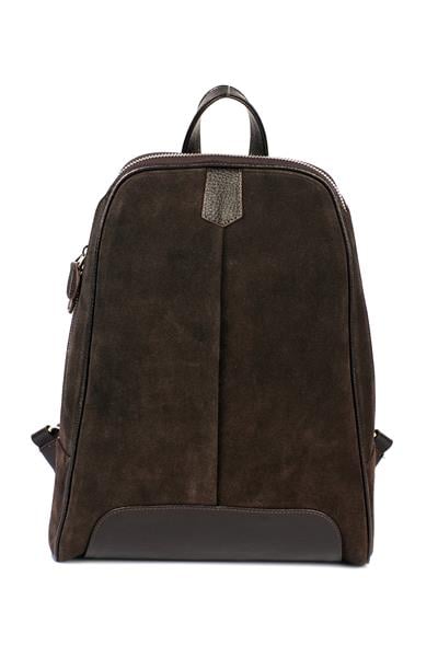 Hakiki Deri Süet Kadın Sırt Çantası YC040737HSD