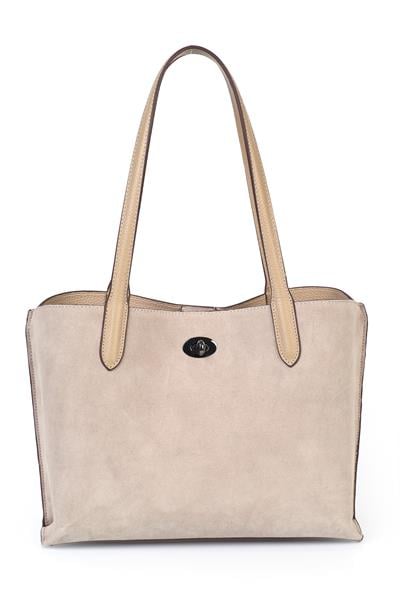 Hakiki Süet Deri Kadın Omuz Çantası YC012074HSD