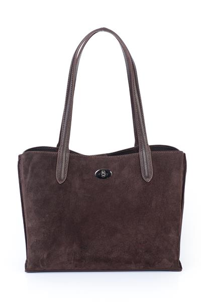 Hakiki Süet Deri Kadın Omuz Çantası YC012074HSD