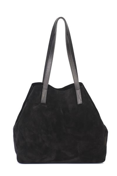 Hakiki Süet Deri Kadın Omuz/Çapraz Çantası YC012089HSD