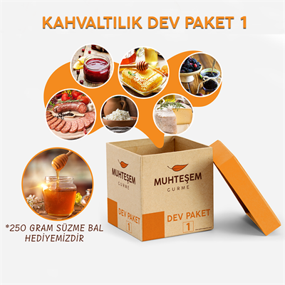Kahvaltılık Dev Paket 1 + 250 Gr Süzme Bal Hediyeli