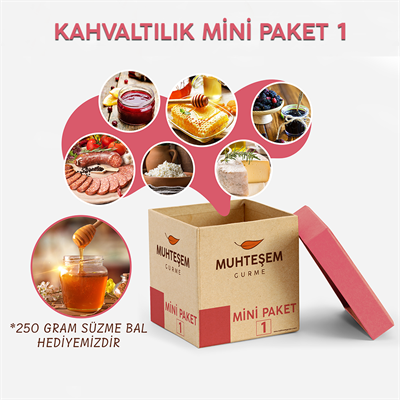 Kahvaltılık Mini Paket 1 + 250Gr Süzme Bal Hediyeli