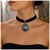 İznik Çini Desenli El Yapımı Vintage Kadın Choker