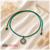 Yeşil Makrome İp - Yonca Şans Kadın Choker