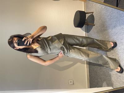 Bağlamalı Yelek Pantolon Takım