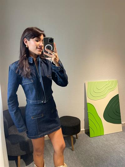 DENİM CEKET ETEK TAKIM