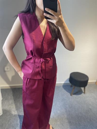 Pantolon Yelek Keten takım