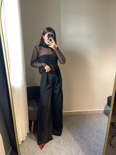 PİLELİ PALAZZO PANTOLON