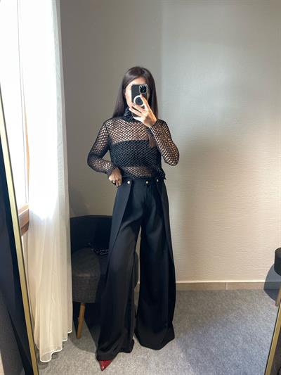 PİLELİ PALAZZO PANTOLON