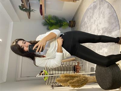 Şardonlu Siyah Tayt