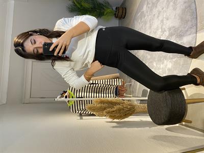 Şardonlu Siyah Tayt