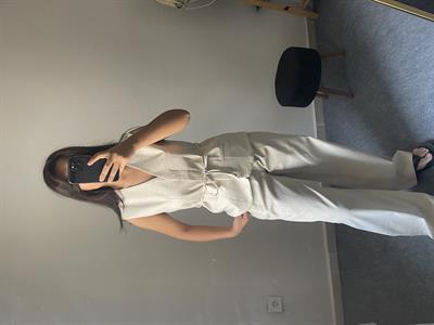 Yelek Pantolon Keten Takım