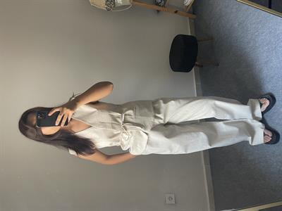 Yelek Pantolon Keten Takım