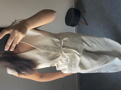 Yelek Pantolon Keten Takım