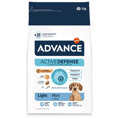 Advance Mini Adult Light Tavuk ve Pirinçli Küçük Irk Diyet Yetişkin Köpek Maması 3kg