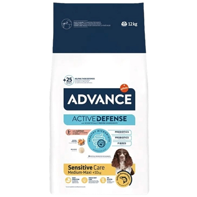 Advance Sensitive Care Somonlu Orta ve Büyük Irk Yetişkin Köpek Maması 12kg