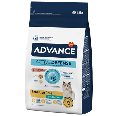 Advance Sensitive Somonlu Kısırlaştırılmış Yetişkin Kedi Maması 1,5kg