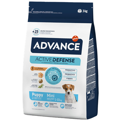 AdvancePuppy Protect Mini Tavuklu Ve Pirinçli Mini Irk Yavru Köpek Maması 3kg