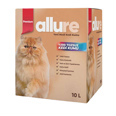 Allure Premium Yüksek Kaliteli Kedi Kumu 10 Lt