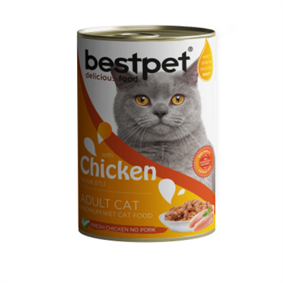 Bestpet Tavuklu Yetişkin Kedi Konservesi 400gr