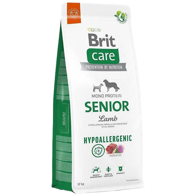 Brit Care Hipoalerjenik Kuzulu ve Pirinçli Tüm Irklar İçin Yaşlı Köpek Maması 12kg