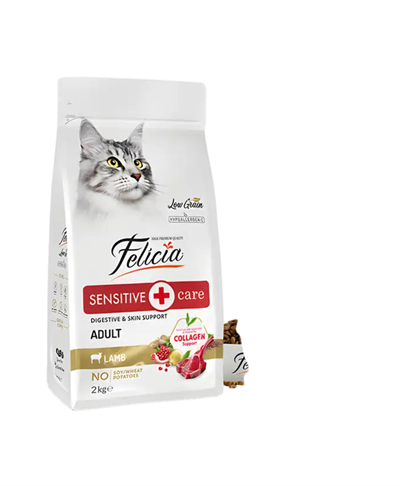 Felicia Az Tahıllı Kuzu Etli Hypoallergenic Kolajenli Yetişkin Kedi Maması 2Kg