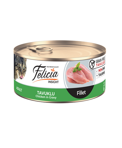 Felicia Tahılsız 85 gr Konserve Tavuklu Fileto Yaş Kedi Maması