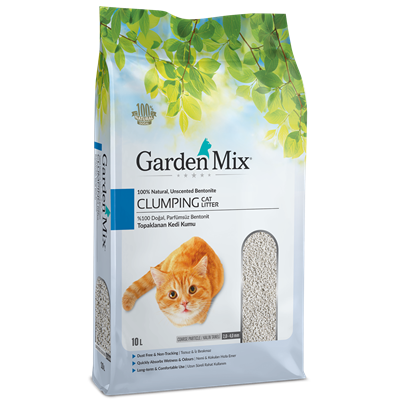 Garden Mix Kalın Taneli Topaklaşan Kokusuz Doğal Kedi Kumu 10lt