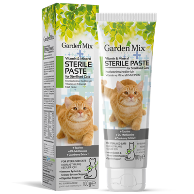 Garden Mix Multivitamin Kısırlaştırılmış Kedi Macunu 100gr