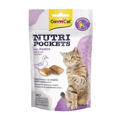 GimCat Nutripockets Duck Kedi Ödülü 60 Gr
