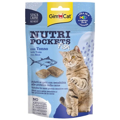 GimCat Nutripockets Ton Balıklı Kedi Ödül Maması 60gr