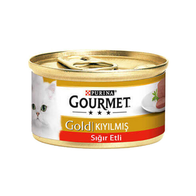 Gourmet Gold Kıyılmış Sığır Etli Kedi Maması 85 Gr