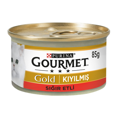 Gourmet Gold Kıyılmış Sığır Etli Kedi Konservesi 85gr