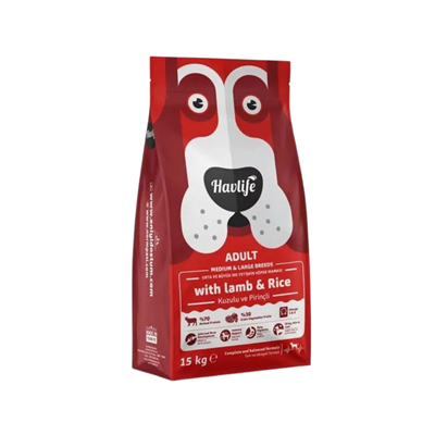 Havlife Kuzulu Medium & Large Yetişkin Köpek Maması 15 Kg