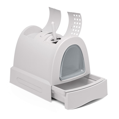 Imac Zuma Torbalı Kapalı Kedi Tuvaleti Gri 56x40x42,5cm