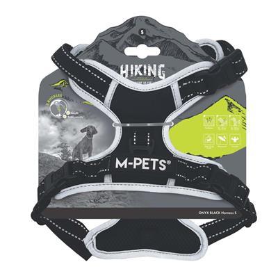 M-Pets Hiking Reflektörlü Köpek Göğüs Tasması 35–60 cm Siyah S