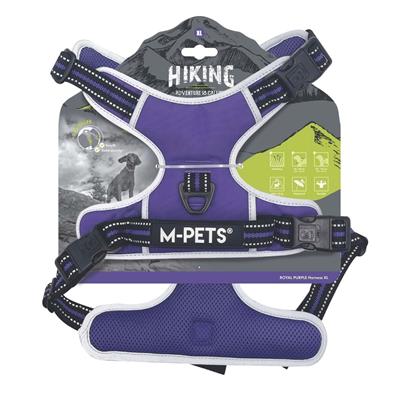 M-Pets Hiking Reflektörlü Köpek Göğüs Tasması Mor XL