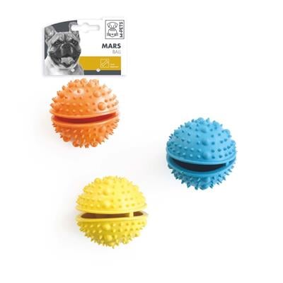 M-Pets Mars Kauçuk Ödül Hazneli Köpek Oyuncağı 8 cm Karışık Renkli