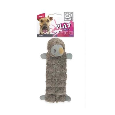M-Pets Peluş Kirpi Köpek Oyuncağı 43x20x15 cm gri