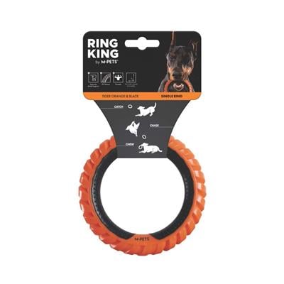 M-Pets Single Ring King Köpek Oyuncağı Turuncu
