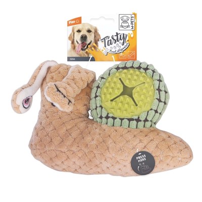 M-Pets Snail Nina Ödül Hazneli Peluş Köpek Oyuncağı 23.5x15 cm 