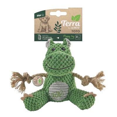 M-Pets Terra Eco Toto Yavru Köpek Oyuncağı 17x11.5x15.5 cm Yeşil