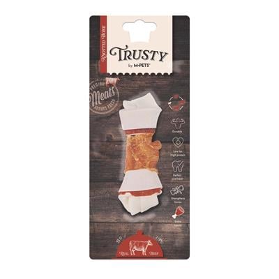 M-Pets Trusty Extra Sığır Etli Düğümlü Köpek Çiğneme Kemiği 12.7 cm