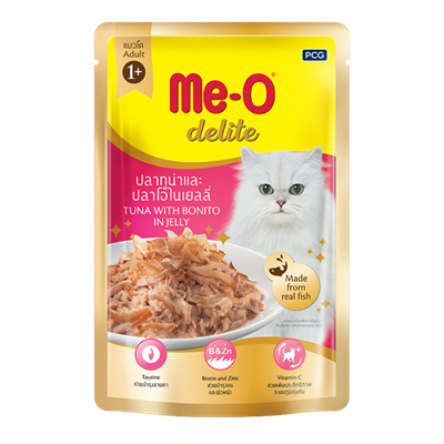 Me-O Delite Pouch Ton Balıklı ve Yengeçli Yetişkin Kedi Konservesi 70 gr