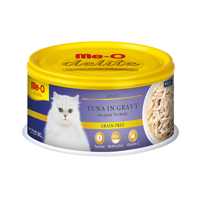 Me-O Delite Ton Balıklı Yetişkin Kedi Konservesi 80 gr