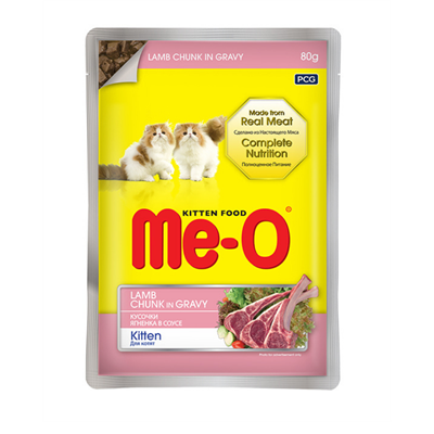 Me-O Puch Kitten Kuzu Etli Yavru Kedi Konservesi 80 gr