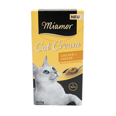 Miamor Cream Peynir ve Tavuklu Kedi Krema Ödülü 6X15 gr